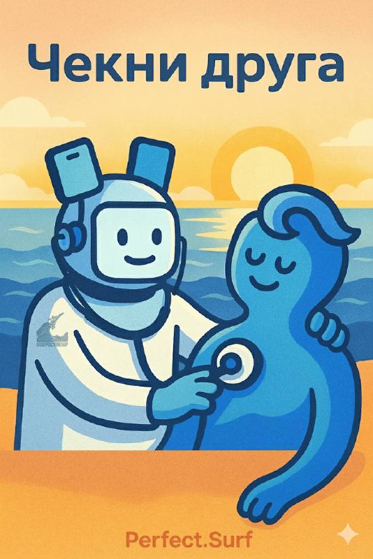 🔥 Ваш бизнес — это ваш друг. Настоящий друг всегда спросит: «Ты вообще в порядке?»А вы давно чекали своего друга? 😉Запускаете PerfectSurfBot, скидываете сайт, отвечаете на пару вопросов — и через минуту получаете честный диагноз бизнеса - сразу по делу: где болит, что работает, куда расти.И самое главное — вместо «одна бабка сказала» вы получаете чёткую аналитику и конкретные шаги от Perfect.Surf. 👉 Чекни друга прямо сейчас → t.me/PerfectSurfBot#чекнидруга #PerfectSurf #бизнесчекер #рост